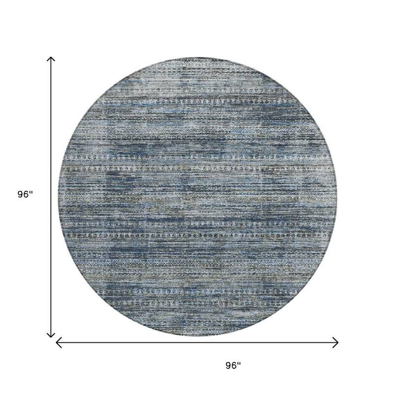 HomeRoots Striped Transitional Rectangle Outdoor Rug