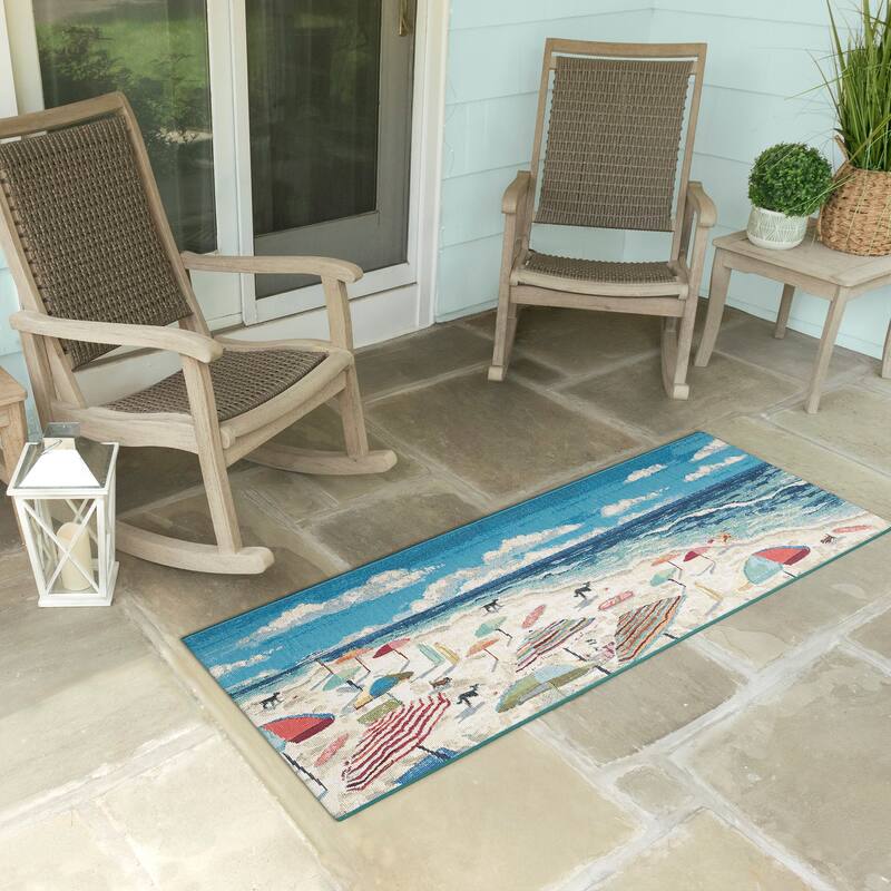 Liora Manne Esencia Dog Beach Indoor/Outdoor Mat
