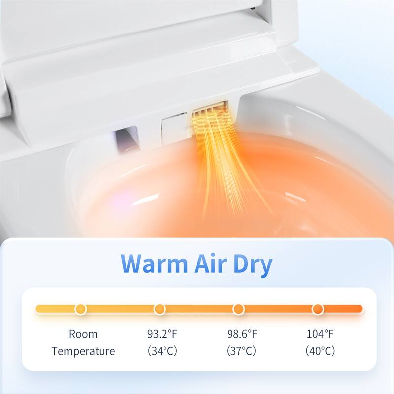 Tankless Smart Toilet with Auto Open/Close Lid