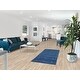 preview thumbnail 2 of 18, Blue Tribal Gabbeh Oriental Area Rug Handmade Wool Carpet - 2'8" x 6'4"