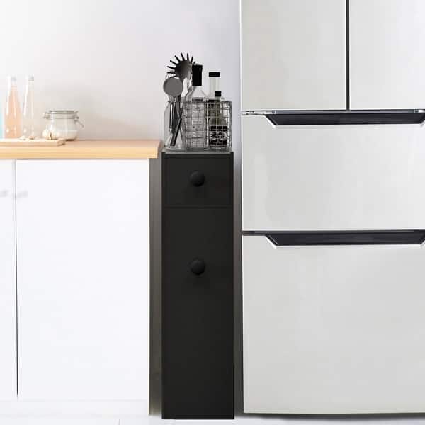 Costway Floor Cabinet Drawers Stand Storage Unit Bath Kitchen Costway Floor Cabinet Drawers