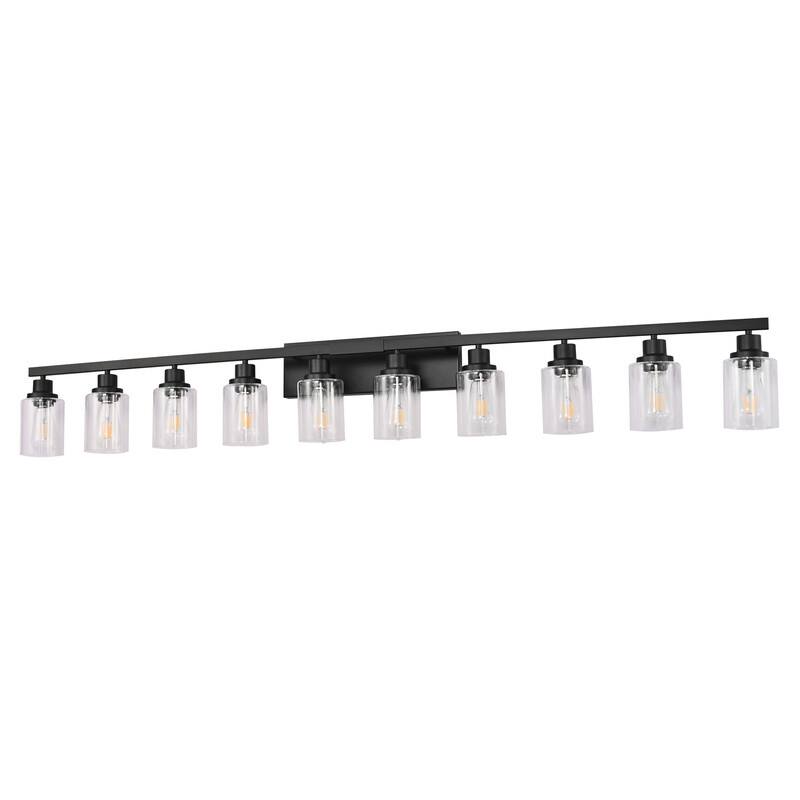 Bathroom Vanity Light With Clear Glass Shades For Vanity Mirror, Bathroom, Or Hallway