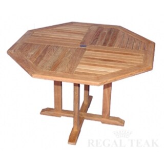Eucalyptus Wood Octagonal Dining Table - Free Shipping 
