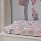 preview thumbnail 2 of 1, Lambs & Ivy Calypso Pink/Taupe Leaf Print Baby Changing Pad Cover