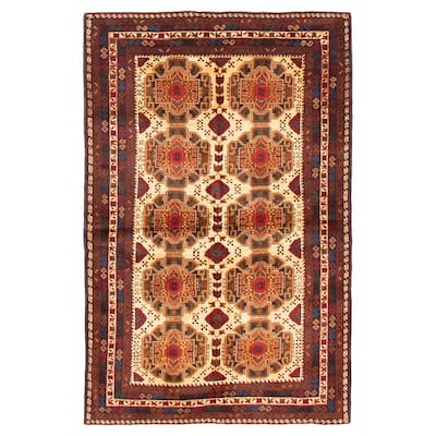 Teimani Ivory Rug 3'11" x 6'3" - 3'11 x 6'3