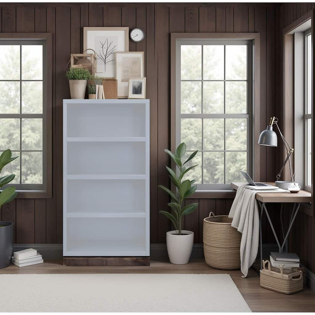 Modular 60 inch High Bookshelf, No Assembly Required