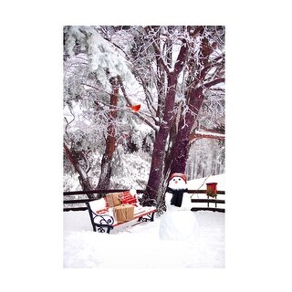 Celebrate Life Gallery 'Waiting For Christmas Eve' Canvas Art - White