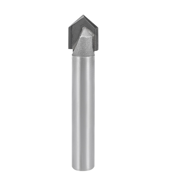 Router Bit 1/4 Shank 5/16¡° Dia 90 Degree V Type End Mill Carbide Edge Trimmer - 1/4X5/16"