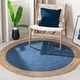 preview thumbnail 8 of 66, SAFAVIEH Handmade Natural Fiber Charlyne Bordered Round Jute Rug 10' Round - Royal Blue/Natural