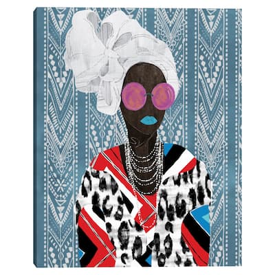 Queen Chevron by Nikki Chu Canvas Art Print
