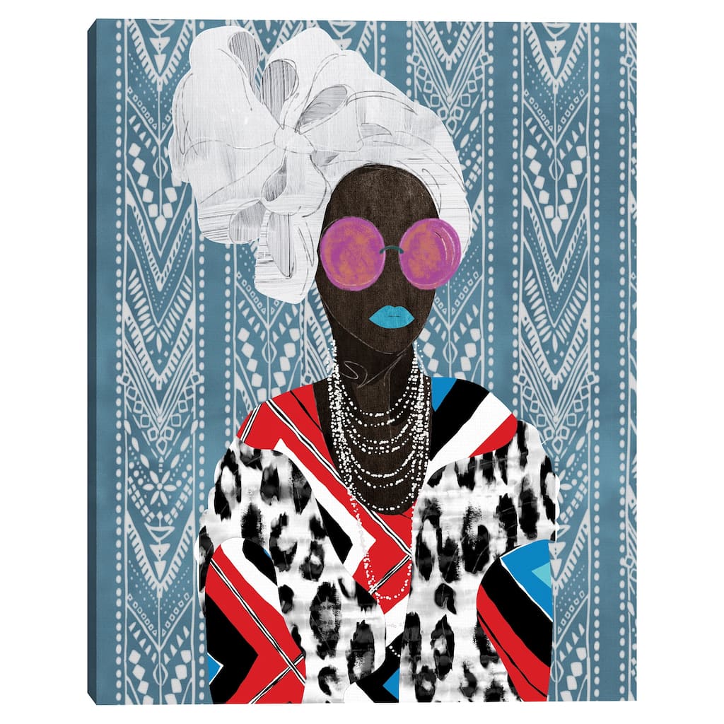 Queen Chevron by Nikki Chu Canvas Art Print