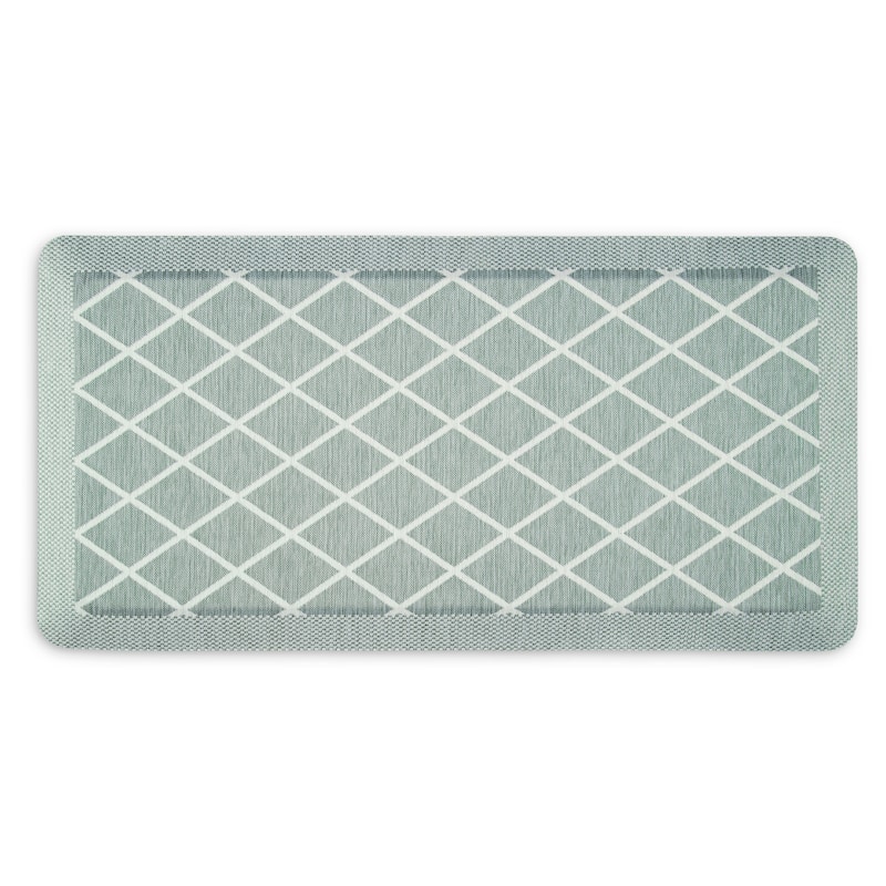 Martha Stewart Miles Air Mat Kitchen Mat - 19.6"x32" - Mint