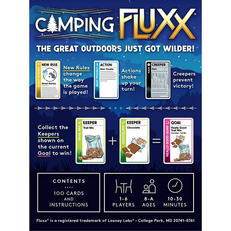 Camping Fluxx Card Game