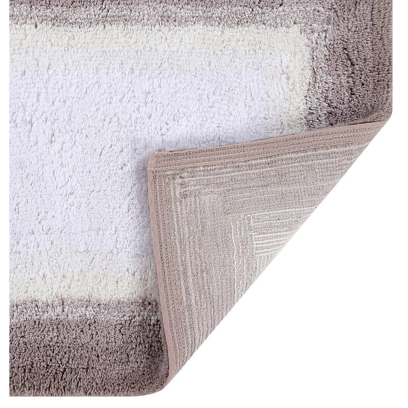 Better Trends 100% Cotton Super Soft & Highly Water Absorbent Bathroom Rugs-Torrent Collection Tufted Machine Washable Bath Mats