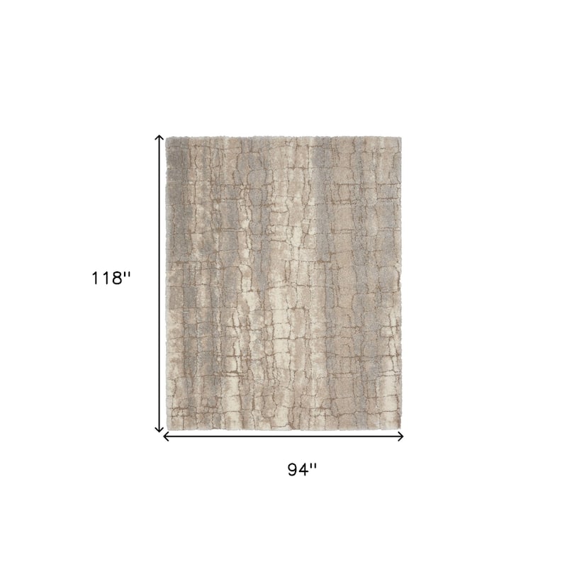 Hobe Power Loomed Abstract Modern Stain Resistant Soft Area Rug By HomeRoots - 118' X '94' X '1.58