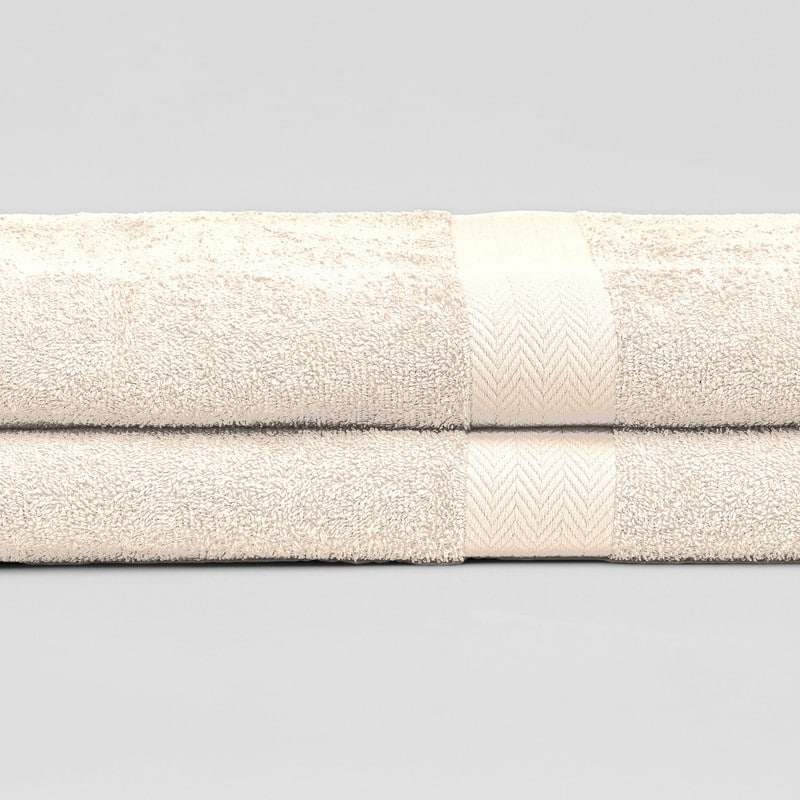 Deluxe 2-Piece 100 Cotton Bath Sheet