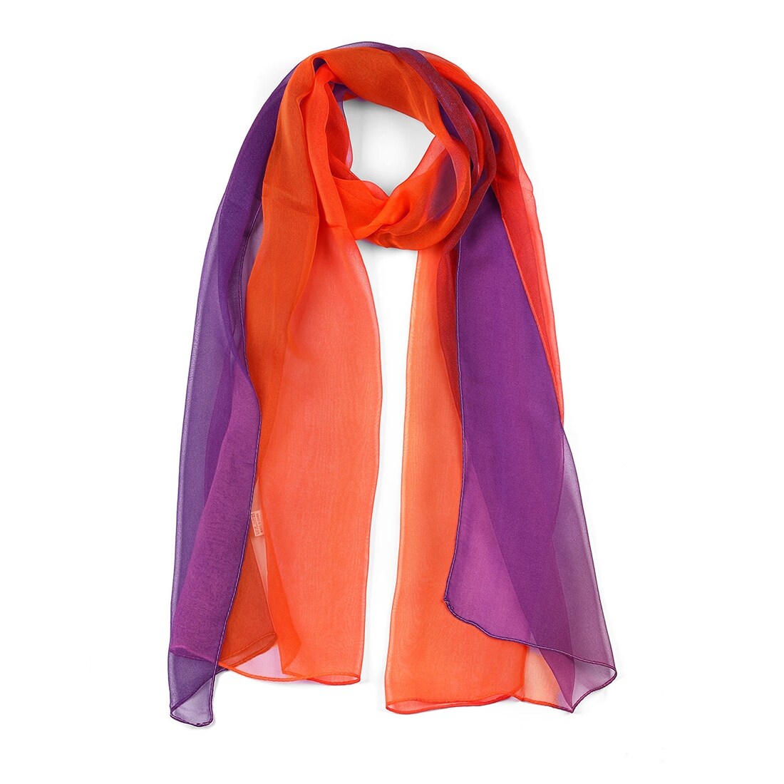purple and orange scarf