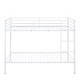 preview thumbnail 28 of 31, Twin Over Twin Metal Bunk Bed, Low Profile, Ladder, High Guardrail