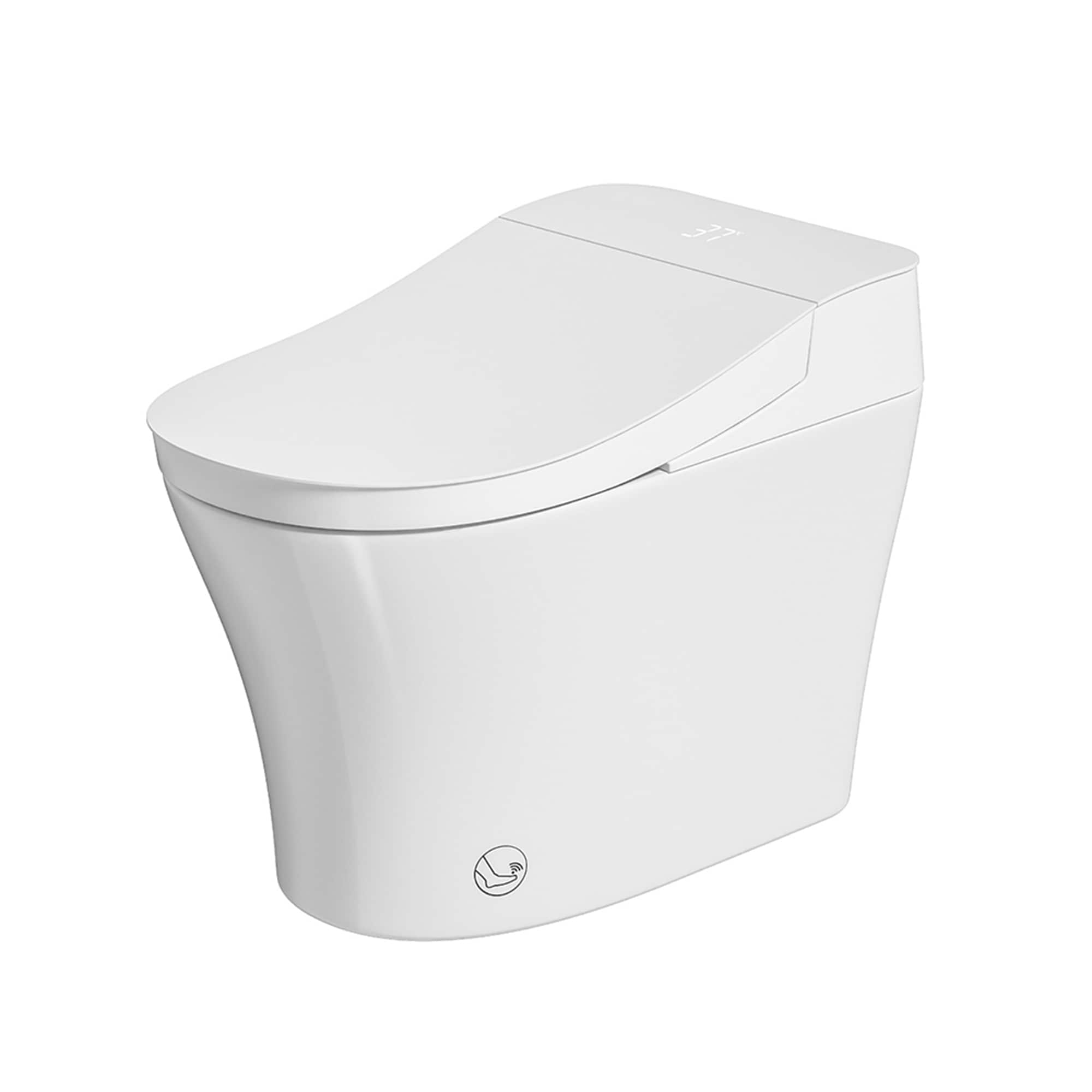 Smart Toilet Bidet with Auto Open Close One Piece Elongated Toilet