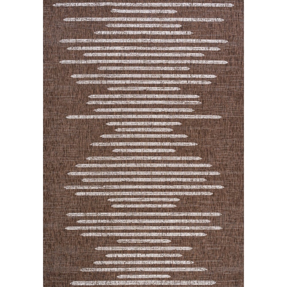 JONATHAN Y Colonia Berber Stripe Geometric Indoor/Outdoor Area Rug