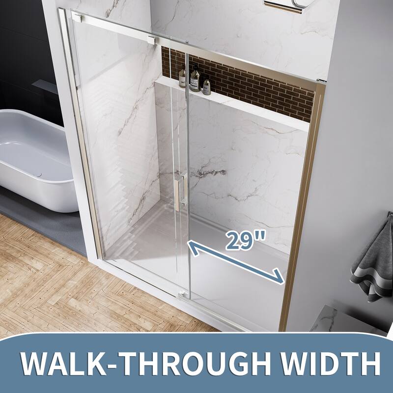 Modland 56-60''x 74'' Sliding Shower Door - 56''-60''x 74''