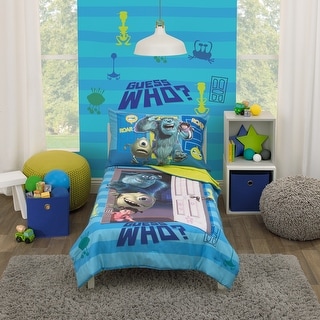 Disney Monsters Inc. Guess Who 4pc Toddler Bed Set