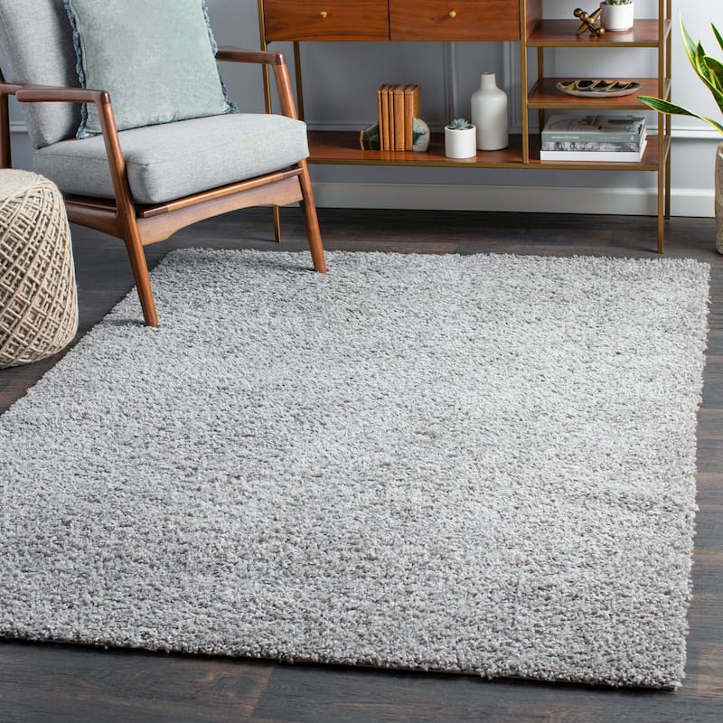 Artistic Weavers Dawsen Solid Plush Area Rug - 6'7" x 9' - Grey - Rectangle