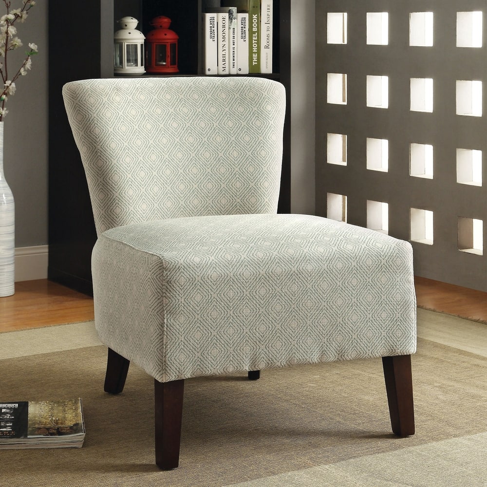 Lele Contemporary Fabric Padded Ikat Pattern Accent Chair by Furniture of America