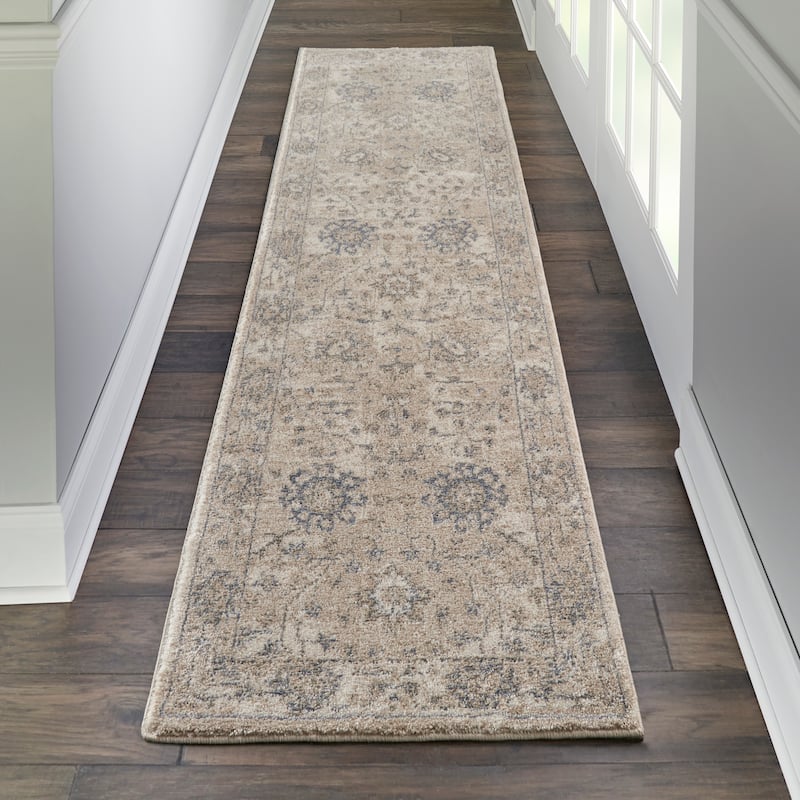Moroccan Celebration Persian Vintage Area Rug - 2' 2" x 7' 6" - Ivory/Sand - Runner