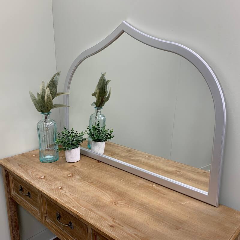 Mifflin Framed Mantel Mirror - Teardrop Cathedral - 38.4x27.4
