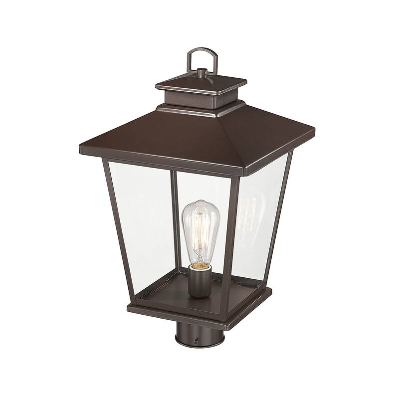 Millennium Lighting Bellmon 1 Light Outdoor Post Lantern with a Clear Glass Shade