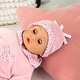 preview thumbnail 3 of 3, Bayer Design: First Words Baby - Pink Hearts Hoodie Outfit, 15", Kids 18mo+