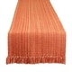preview thumbnail 19 of 73, DII Variegated Taupe Fringe Table Runner 13x72 Table Runner, 13x72" - Spice