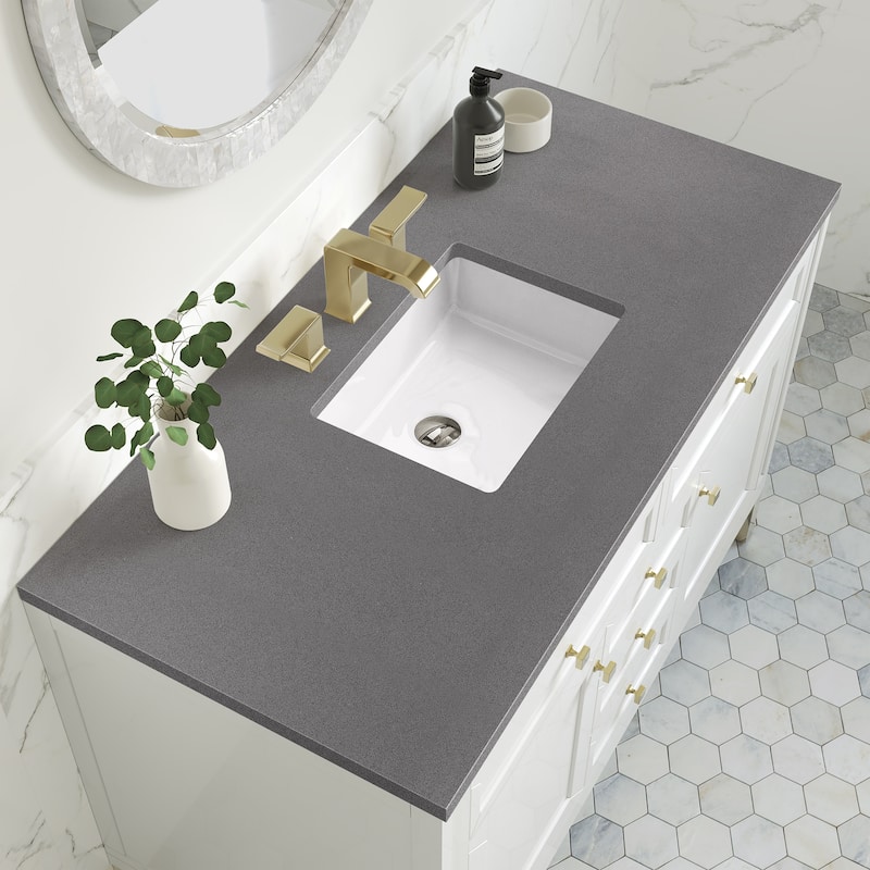 James Martin Vanities Chicago 48" Single Vanity, Glossy White