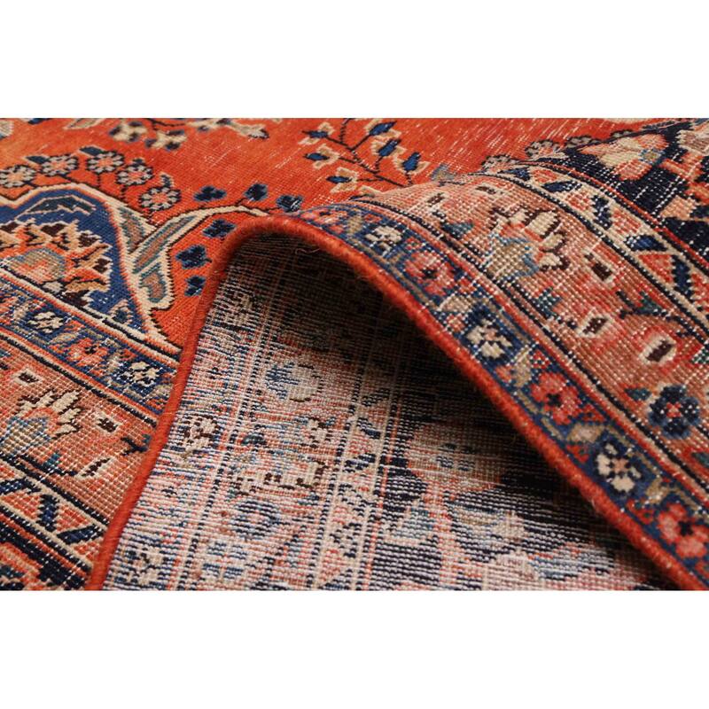 ECARPETGALLERY Hand-knotted Antalya Vintage Dark Copper Wool Rug - 9'4 x 12'10