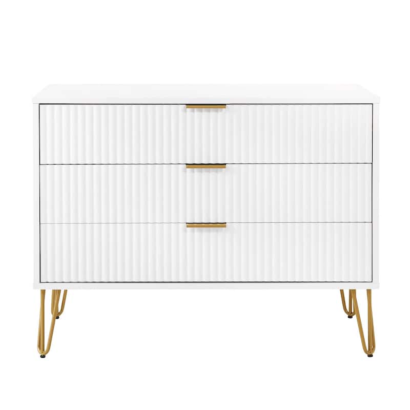 Manhattan Comfort Dumbo Modern 3 Drawer Bedroom Dresser