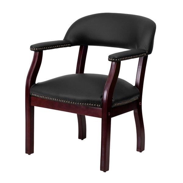 Shop Delacora FF-B-Z105 24" Wide Leather Accent Chair ...