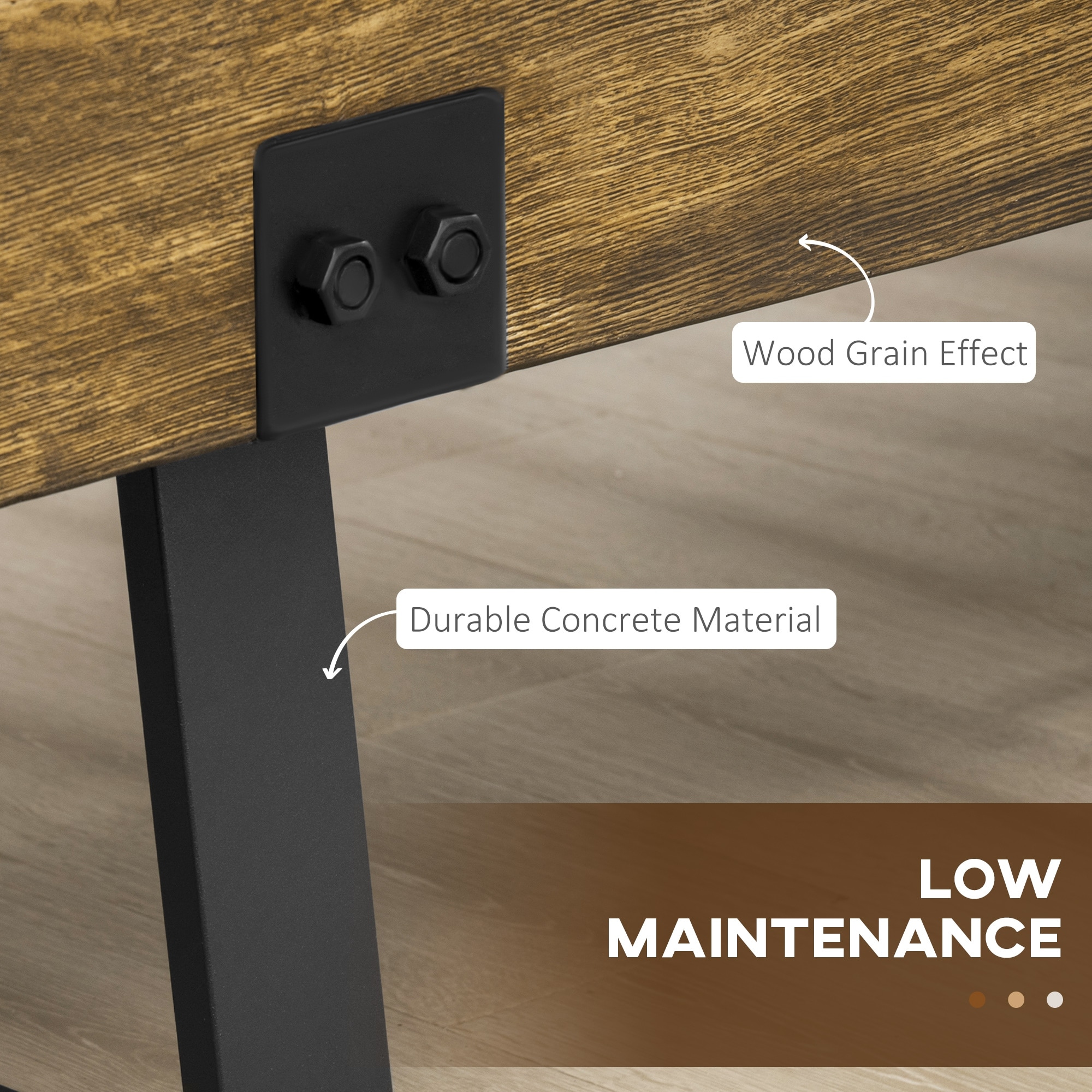 Wood effect hotsell garden bench