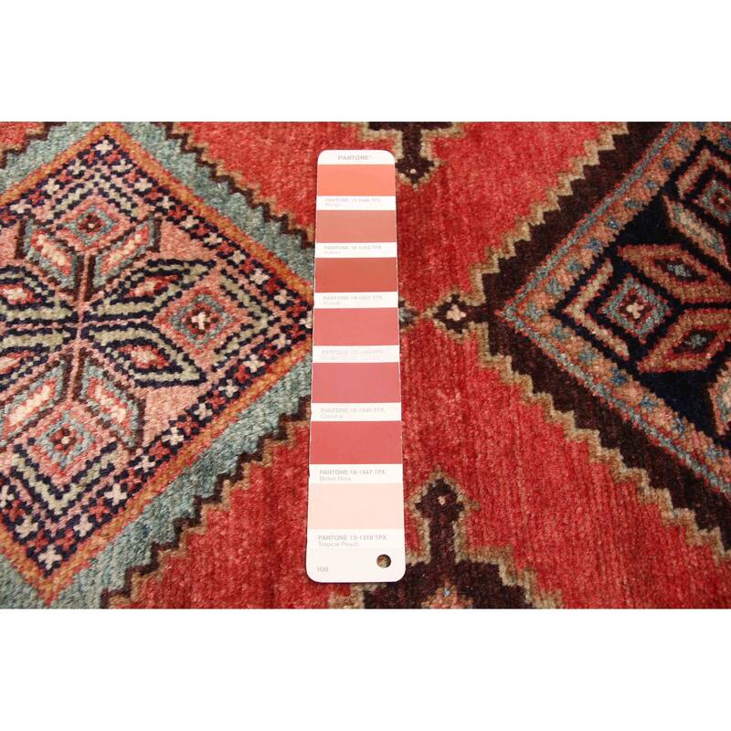 ECARPETGALLERY Hand-knotted Konya Anatolian Dark Copper Wool Rug - 3'6 x 10'8