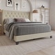 preview thumbnail 12 of 28, Homer Tufted Upholstered Panel Bed
