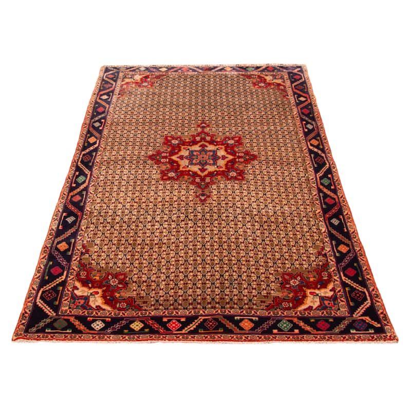 ECARPETGALLERY Hand-knotted Anatolian Vintage Light Brown Wool Rug - 5'5 x 9'8