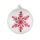 National Tree Company 6-Piece Shatterproof Snowflake Ornaments - 3 in ...