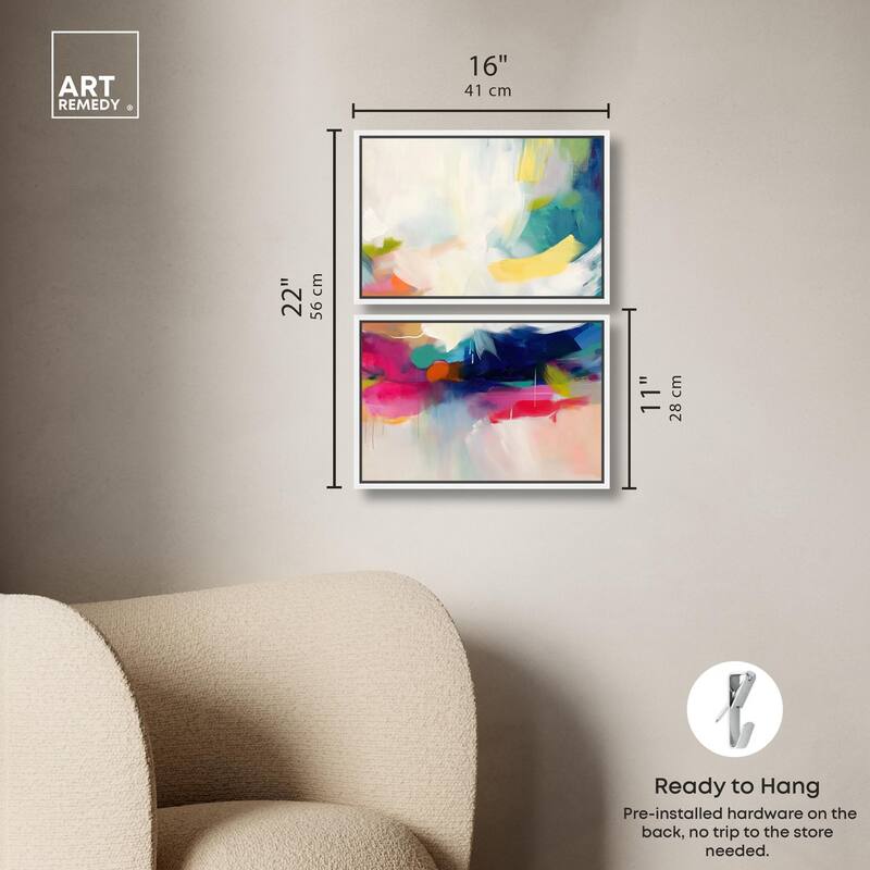 Riot of Color III Canvas Set of 2 by Art Remedy
