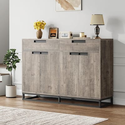 Modern 55" Sideboard Buffet Cabinet, Coffee Bar Table for Kitchen, Dining Room - N/A