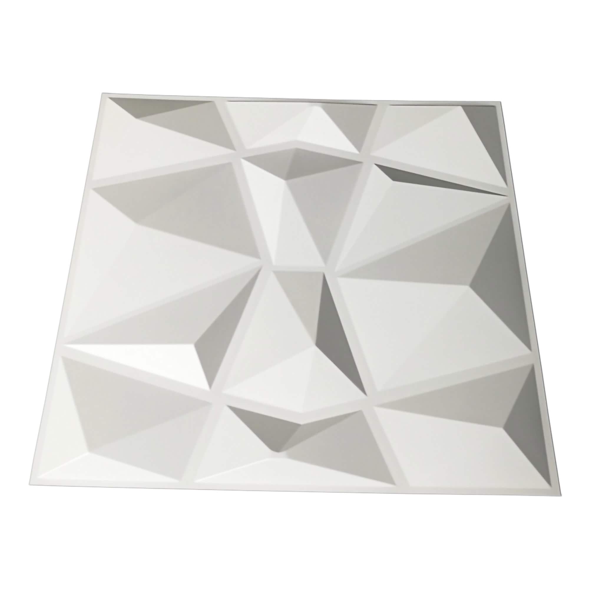 Shop Art3d 3d Wall Panels Pvc Diamond Design 32 Sq Ft