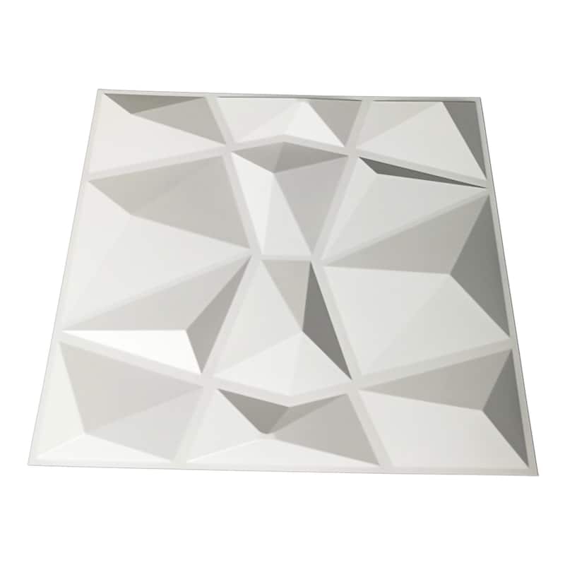 Art3d 3D Wall Panels PVC Diamond Design (32 Sq.Ft)