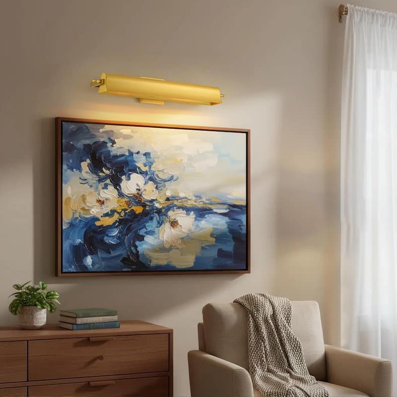 2-Light Black/Glod Modern Metal Wall Sconce with Sleek Cylindrical Design for Living Room & Bedroom