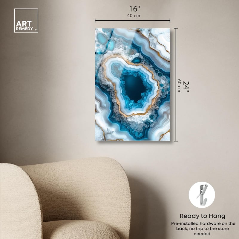 Gilded Geode Eye I Acrylic by Art Remedy, Ready to Hang