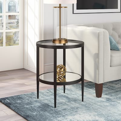 Silver Orchid Carol Mirrored Side Table