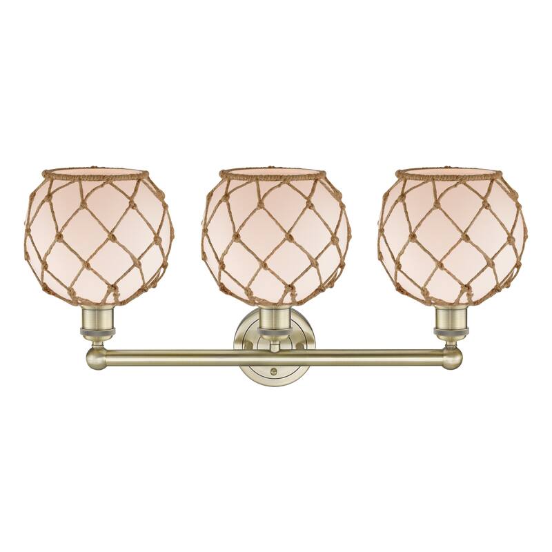 Innovations Lighting Endless Possibilities Edison - Farmhouse Rope - 3 Light 26" Bath Vanity Light